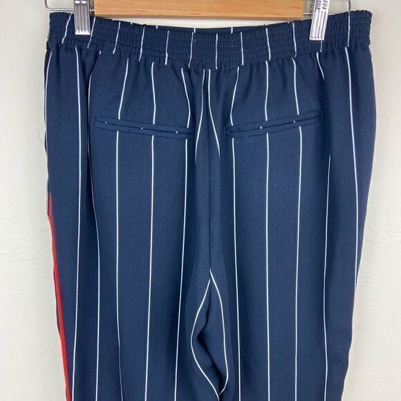 Anthropologie ett:twa Piped + Striped Navy Pant - Picture 7 of 8
